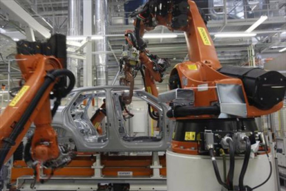 Planta de producción robotizada del Audi Q3-ARCHIVO / JOSEP GARCIA