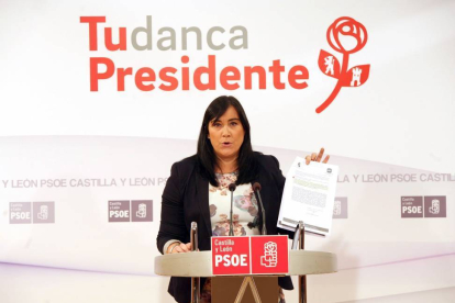 La secretaria de Organización del PSOE de Castilla y León, Ana Sánchez,-Ical