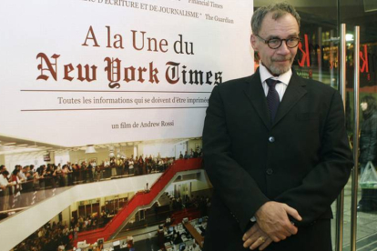 David Carr, en el estreno de un documental sobre 'The New York Times', en noviembre del 2011.-Foto:   AP / MICHEL EULER