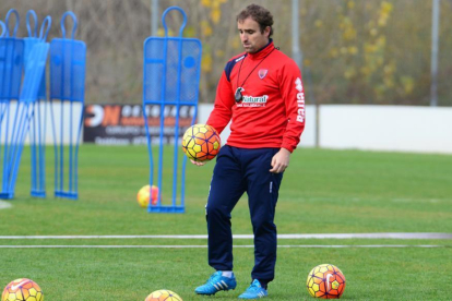 El entrenador del Numancia Jagoba Arrasate.-ÁLVARO MARTÍNEZ