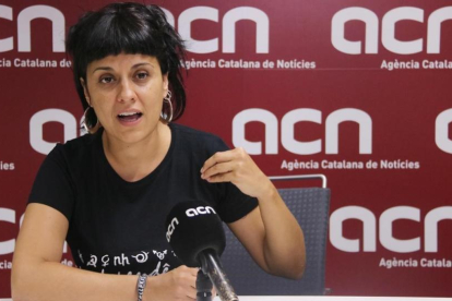 La diputada de la CUP Anna Gabriel.-PERIODICO (ACN / MARIA FERNÁNDEZ NOGUERA)