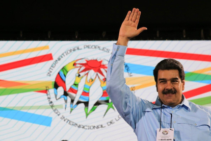 No es la primera vez que Maduro hace este tipo de bromas en público.-VENEZUELAN PRESIDENCY