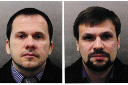 Alexander Petrov y Ruslan Boshirov, los dos rusos acusados por el Reino Unido por el caso Skripal.-REUTERS