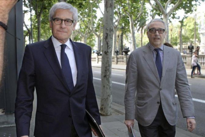 Sergi Alsina acude a declarar a la Audiencia de Barcelona por el 'caso ITV', en junio del 2013.-RICARD CUGAT