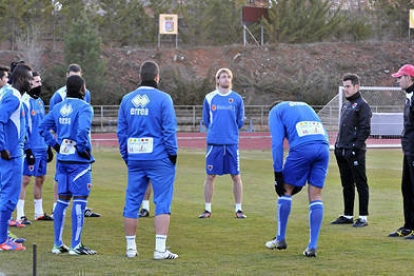 El Numancia regresó ayer a los entrenamientos. / D. Mayor-