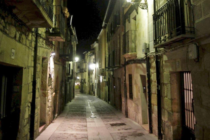 Vista nocturna de la calle Zapatería. HDS