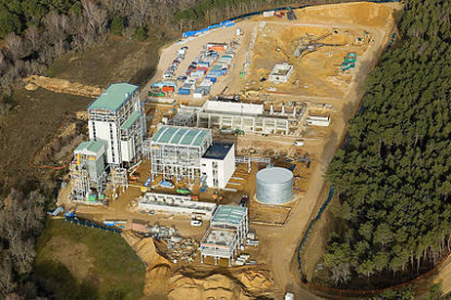 Obras de construcción de la planta de biomasa ubicada en la Ciudad del Medio Ambiente. / JUNTA DE CASTILLA Y LEÓN-