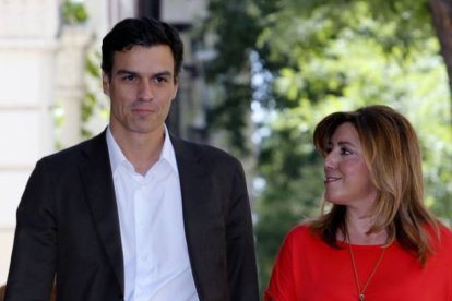 Pedro Sánchez y Susana Díaz, el pasado julio en Madrid.-Foto: JUAN MANUEL PRATS