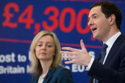 George Osborne en un acto cuando era ministro de Economía.-AFP / MATT CARDY