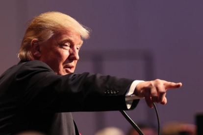 Trump, en un evento del Partido Conservador, en Nueva York, este miércoles.-AFP / SPENCER PLATT