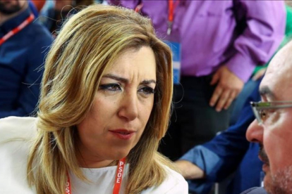 Susana Díaz, en una reunión del comité federal del PSOE, el pasado mes de octubre.-ANDREA COMAS