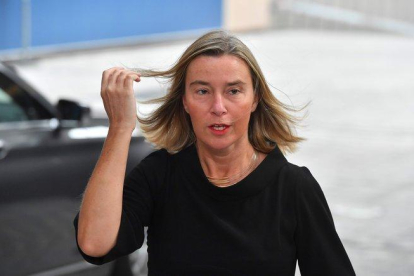 Federica Mogherini, jefa de la diplomacia de la Unión Europea.-AFP