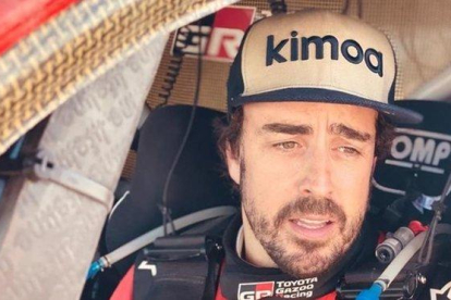 Fernando Alonso, en la primera etapa del Rally de Marruecos.-