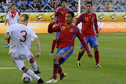 Thiago fue el mejor jugador español en el partido de ayer. / U. Sierra-
