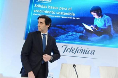 El presidente de Telefónica, José María Álvarez-Pallete.-EFE / FERNANDO VILLAR