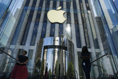 Tienda de Apple en Nueva York.-AFP