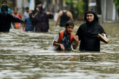 El monzón ha provocado grandes inundaciones en la India, Bangladés y el Nepal.-ATLAS