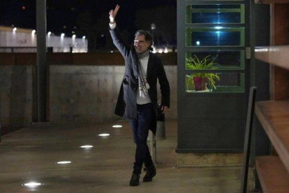 El presidente de Òmnium Cultural, Jordi Cuixart, reingresa a la cárcel de Lledoners.-MARC VILA