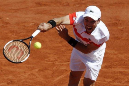Roberto Bautista, durante su último partido en Roland Garros.-