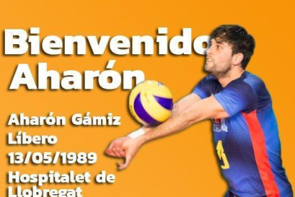 Cartel anunciador del fichaje de Gámiz-CV TERUEL