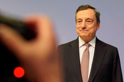 Mario Draghi, presidente del BCE, el 25 de julio en Frankfurt.-EFE