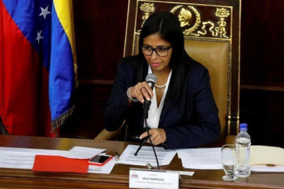 La presidenta de la Asamblea Nacional Constituyente, Delcy Rodríguez.-REUTERS / CARLOS GARCÍA RAWLINS