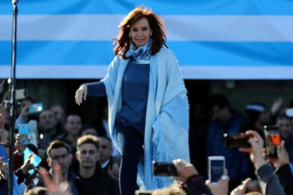 Cristina Fernández de Kirchner, el pasado martes.-REUTERS / MARCOS BRINDICCI