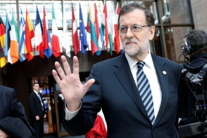 Mariano Rajoy, en Bruselas.-FRANCOIS LENOIR / REUTERS