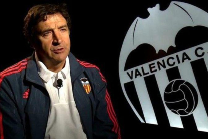 José Ramón Alexanco, en una entrevista para la televisión del Valencia.-
