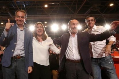 Susana Díaz fue la última en presentar su candidatura a las primarias del PSOE, el pasado 26 de marzo.-JUAN MANUEL PRATS