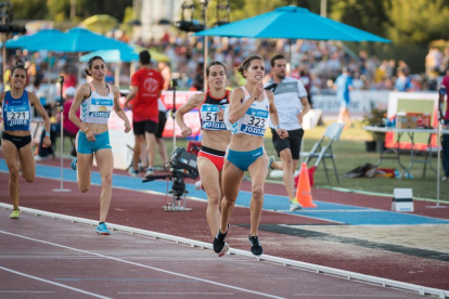 Marta Pérez se proclamó campeona de España de 1.500 metros en la pista de Getafe.-HDS