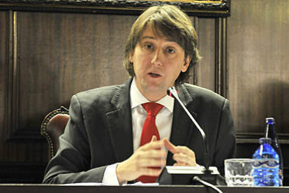El alcalde de Soria, Carlos Martínez Mínguez. -