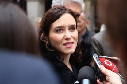 La candidata a la presidencia de la Comunidad de Madrid, Isabel Díaz Ayuso.-RICARDO RUBIO (EUROPA PRESS)