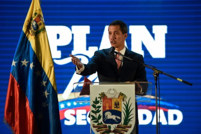 El auto proclamado presidente de Venezuela, Juan Guaidó.-AFP