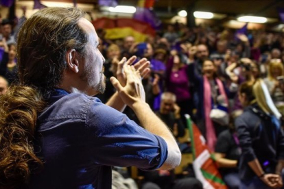 Pablo Iglesias, en un acto de campaña.-MIGUEL TONA (EFE)