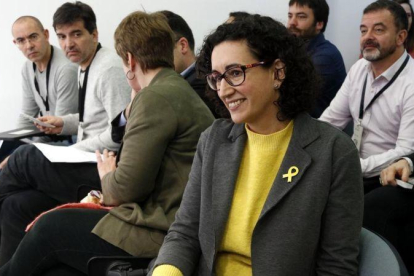La secretaria general de ERC, Marta Rovira, en el consejo nacional de ERC.-MAR MARTÍ (ACN)