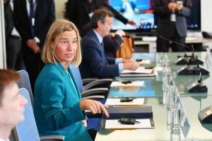 Federica Mogherini en la asamblea de la ONU en Nueva York.-MANDEL NGAN (AFP)