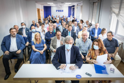 El manifiesto por la fiscalidad se firmó en Soria el 21 de junio. G. MONTESEGURO