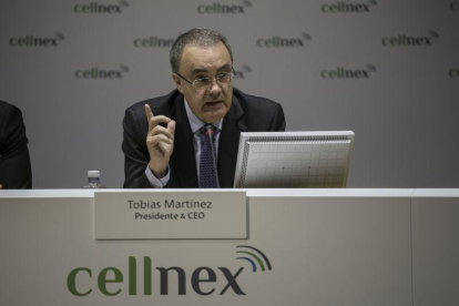 El presidente de Cellnex, Tobías Martínez, en una foto de archivo.-OAN CORTADELLAS (EL PERIÓDICO)