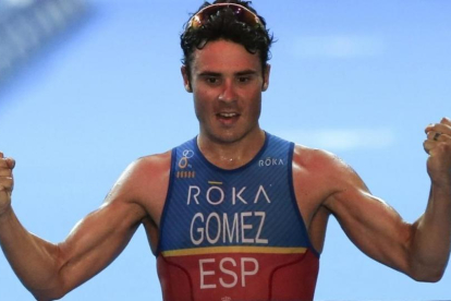 avier Gómez Noya, en Lisboa.-EFE
