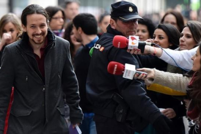 El secretario general de Podemos, Pablo Iglesias.-