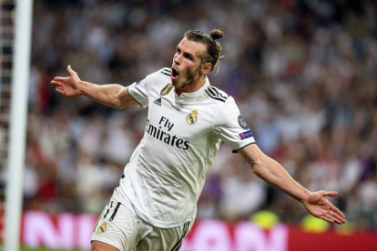 Bale celebra su gol.-EFE