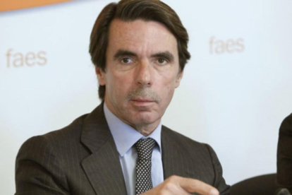 El expresidente del Gobierno José María Aznar.-EL PERIÓDICO
