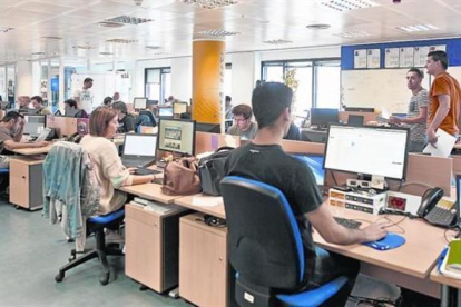 Oficinas centrales del portal de internet Infojobs en Barcelona.-martí fradera