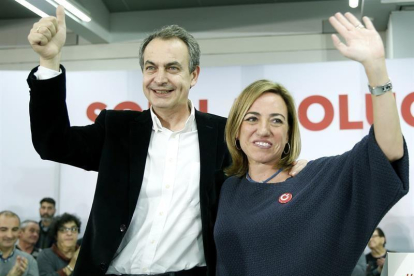 El expresidente del Gobierno José Luis Rodríguez Zapatero ha expresado hoy su desolación por la muerte de su "compañera y amiga" Carme Chacón,.-EFE