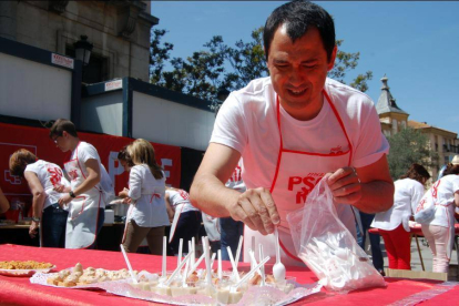 Muñoz, esta mañana, en rueda de prensa.-PSOE