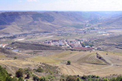 Vista de Medinaceli-Estación desde Medinaceli-Villa.-ÁLVARO MARTÍNEZ