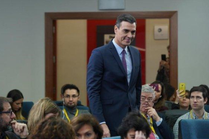 Pedro Sánchez comparece tras el primer Consejo de Ministros de la legislatura.-DAVID CASTRO