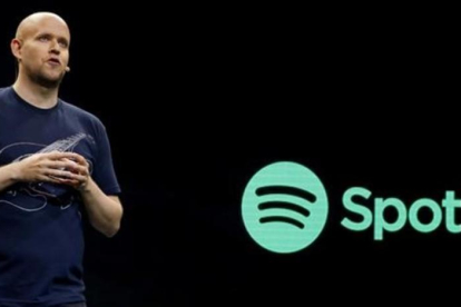 Daniel Ek, presidente de Spotify, durante un acto con la prensa en Nueva York.-/ SHANNON STAPLETON