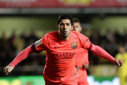 Luis Suárez celebra su gol.-EFE